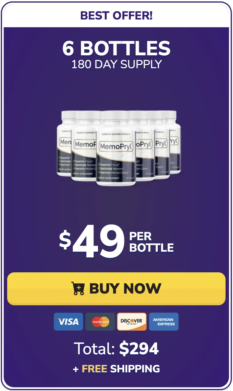 Memopryl 6 bottles